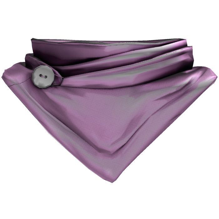 Buttoned Pink Neck Scarf