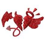 Red Sparkle Time Heart