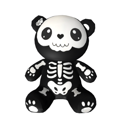 Kawaii skeleton plush white  Roblox item