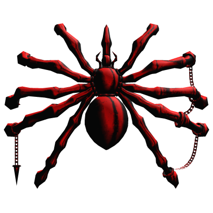 Red Spider Backpack |Arachnid Goth Chains Spike Roblox item