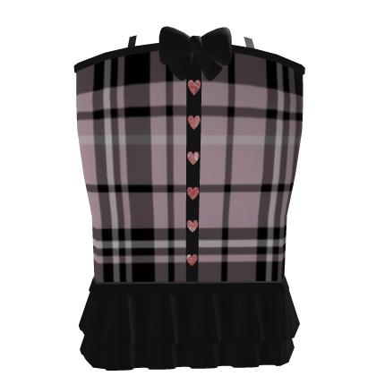 Dusty Pink Plaid Kawaii Top Roblox item