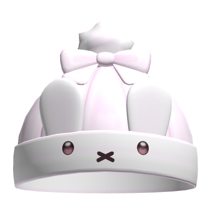 Cute Light Pink Winter Miffy Beanie