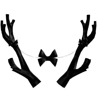 Black w bow Sakura Antlers Recolor (Addon) Roblox item