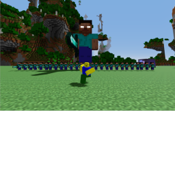 Survive or fight the evil herobrine army