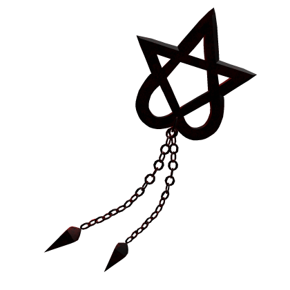Red Black Chained Heartagram