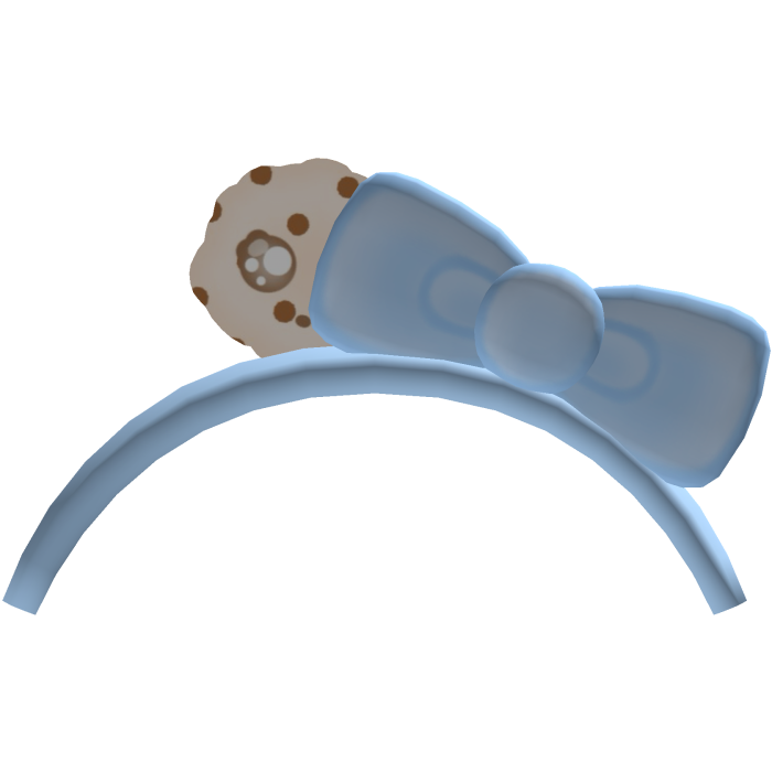 . ‿ ♡ nom nom ... cute cookie headband blue