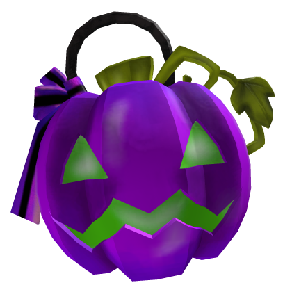 Cute Kawaii Halloween Waist Pumpkin Pail (Purple)