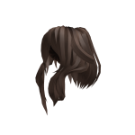 Pony Version Right Side Fluffy Brown Hair