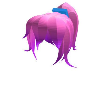 Kawaii Pink Low Poly Hair