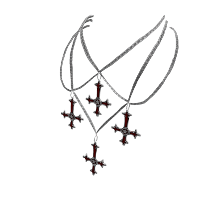 Red Silver Emo Cross