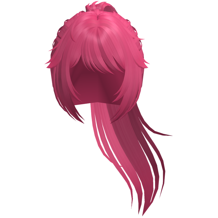 cute anime ayano yandere ponytail in hot pink