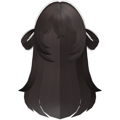 moe long fluffy side bun hair brown