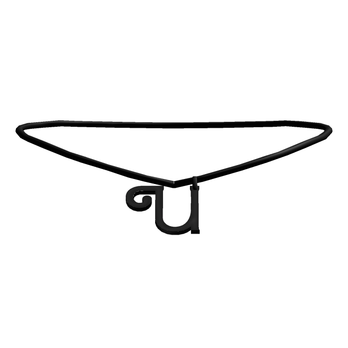 ꒰3.0꒱ BB initial necklace: U