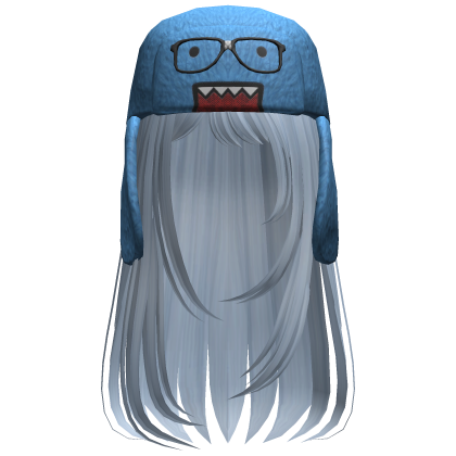 Domo Long Girl Hair Sky Blue V2