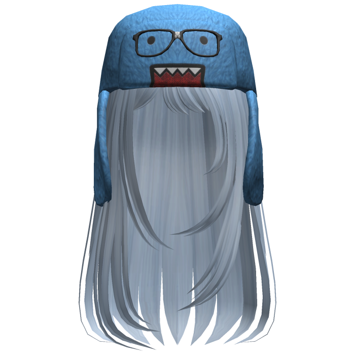 Domo Long Girl Hair Sky Blue V2