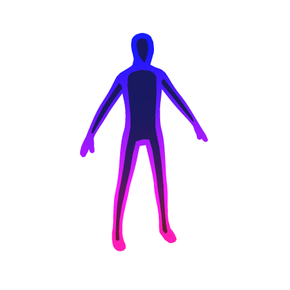 Gradient Full Body Outline Avatar Aura Purple thumbnail