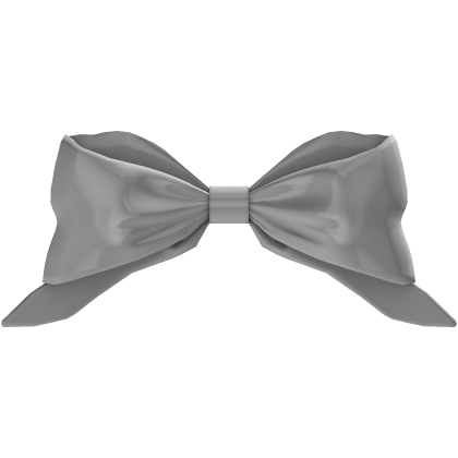 Big Cute Satin Hair Bow White Roblox item