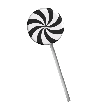 black christmas candy lollipop