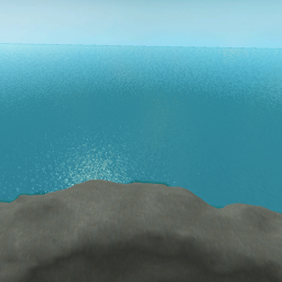 Some rocks and water