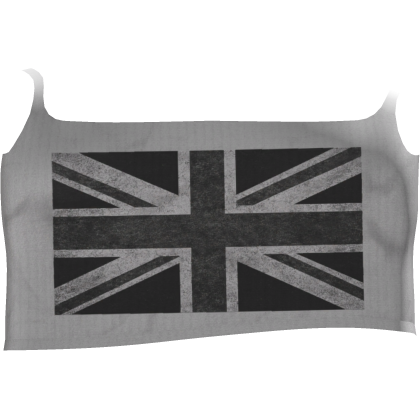 𑣲  edgy uk flag cropped tank R15