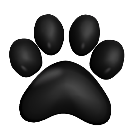 [R6] Left Black Paw Roblox item