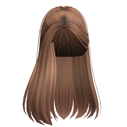 Elegant Model Side Part Ponytail (Caramel)