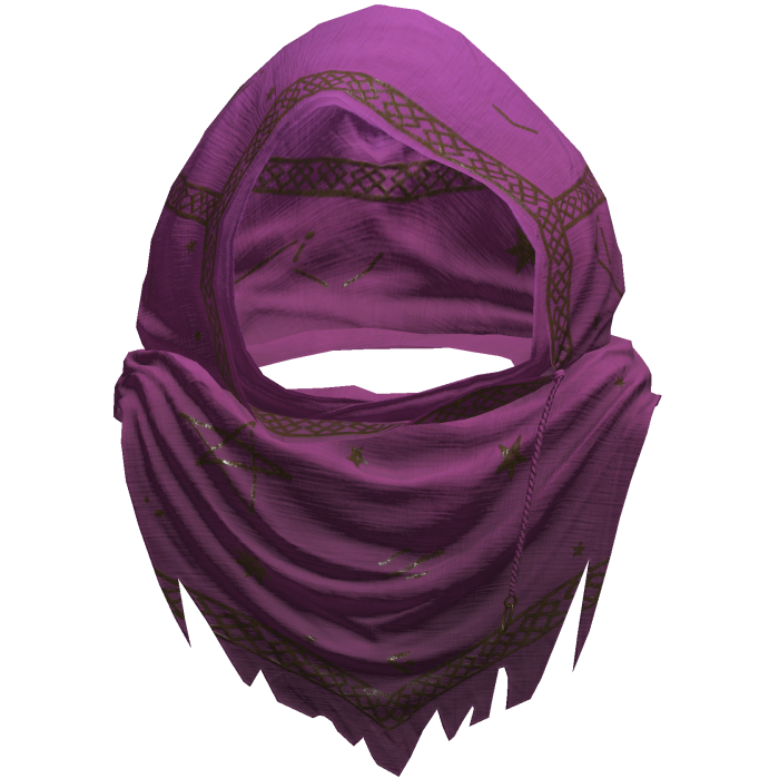 Pink Sorcerer Distressed Rune Hood