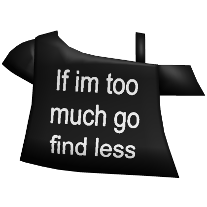 cute tumblr graphic off shoulder shirt in black Roblox item