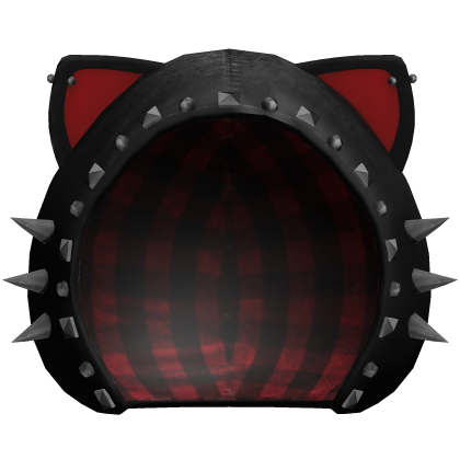 spiked emo cat ears black hoodie