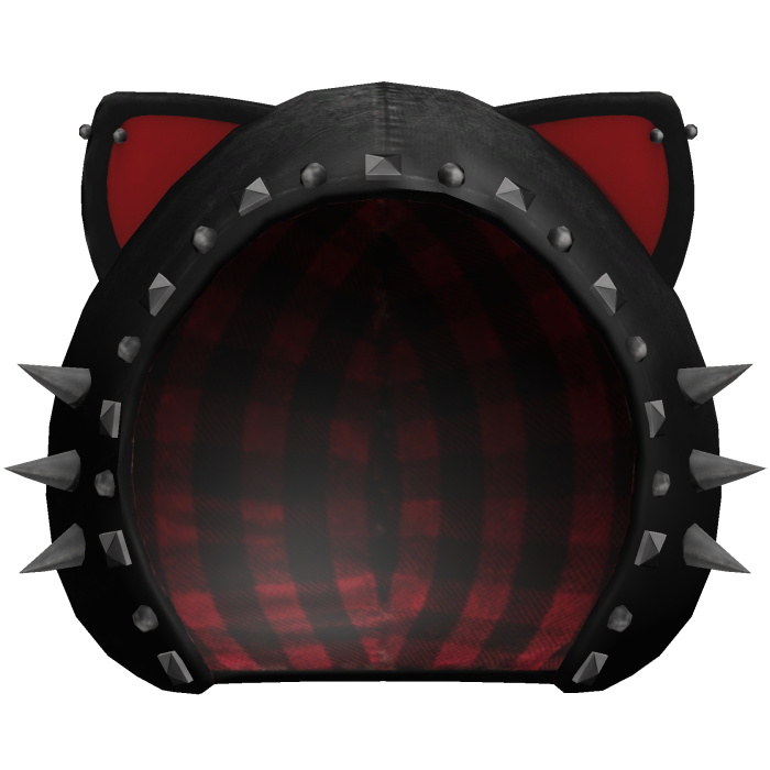 spiked emo cat ears black hoodie