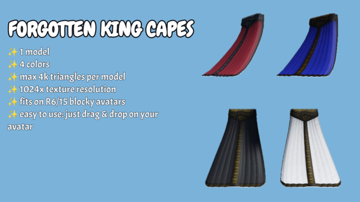 [R15/R6] Forgotten king capes preview 1