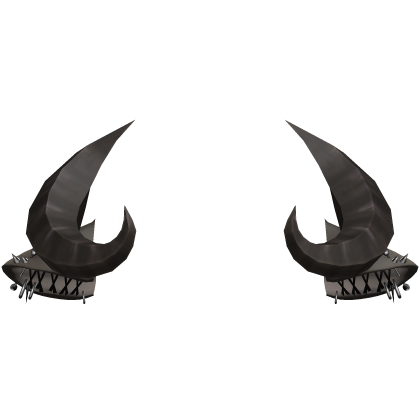 Dark Brown Goth Punk Goat Sheep Horns Pierced Ears Roblox item