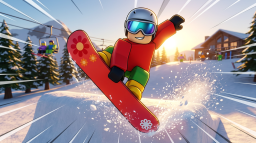 Skiing And Slide