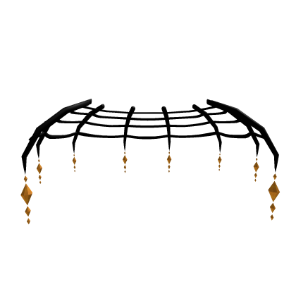 🖤🕸️ Spider's Grace crystal web skirt - Yellow