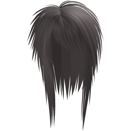 messy long vkei scene emo hair dusty brown Roblox item