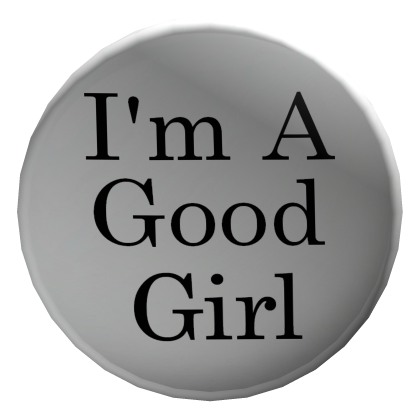 Good Girl Button - White thumbnail