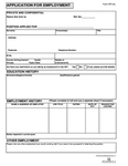 JOB APPLICATION ARMY