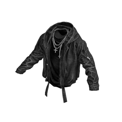 Gray Distressed Jacket | Roblox Item - Rolimon's