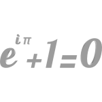 e^(iπ)+1=0 white math number formula [LIMITED VER]
