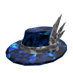 Blue Sapphire Feathered Fedora