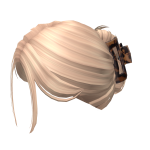 Soft Clipped up Bun w/ Clawclip (Blonde)