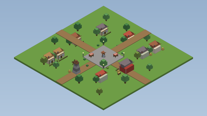 Low Poly Village Roleplay Map Town Houses preview 10