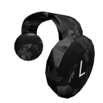 Black Sparkle Time Clockwork Headphones