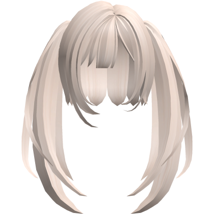 cute straight long pigtails moe emo vkei blonde Roblox item