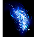la pluma azul
