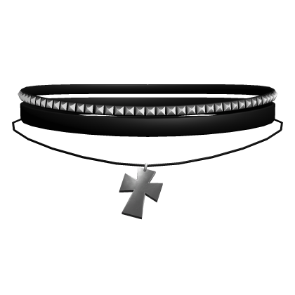 black silver beaded emo choker