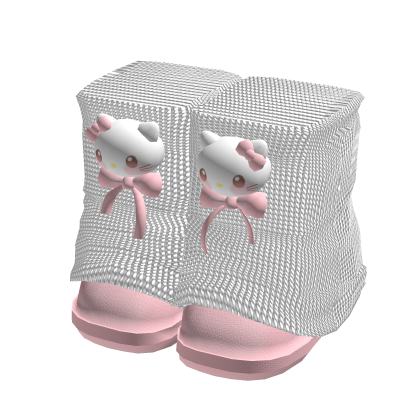 Fluffy Boots w/ Lined Leg Warmers Hello Kitty