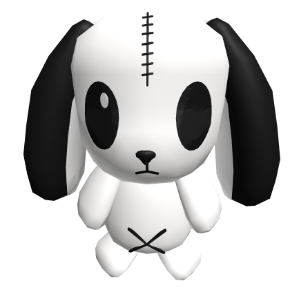 Huge stitched Bunny White Back Plushie 