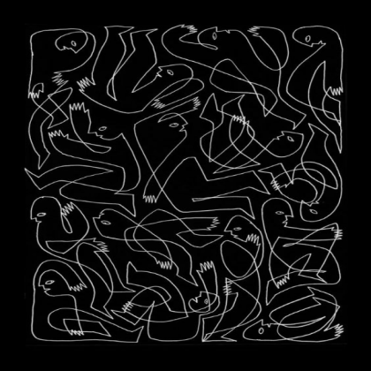 line drawing on black Roblox decal