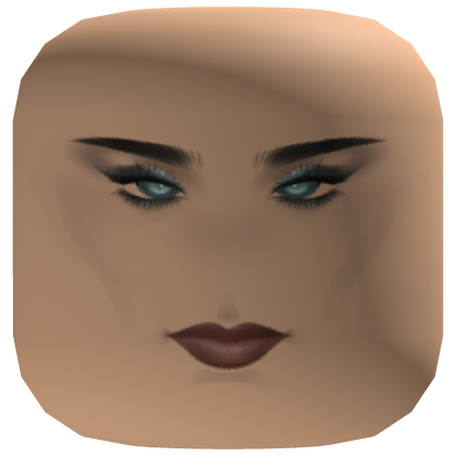 Glittery Blocky Girl Face
